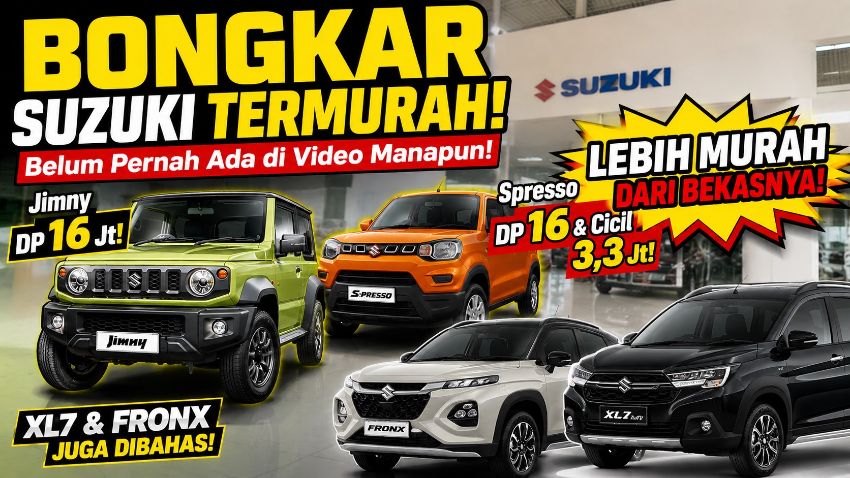 Suzuki Gak Mau Kalah! Spresso & Vitara DP Cuma 16 Juta, Program Test Drive Berhadiah Suzuki Fronx & XL7 Lagi Murah-Murahnya!