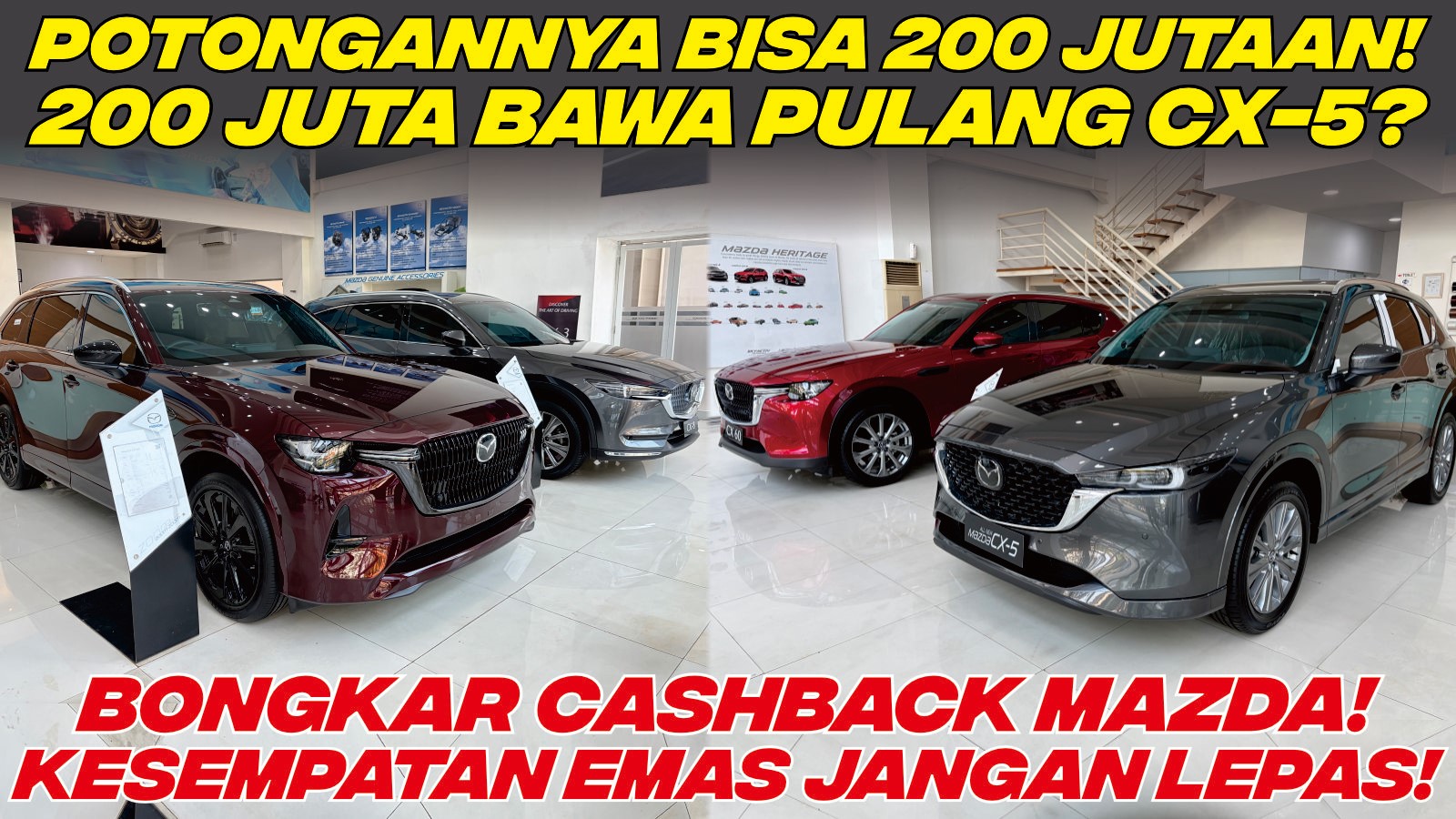 Mazda Penghabisan Stok! Cashbacknya Ratusan Juta CX-5, CX-8, CX-80