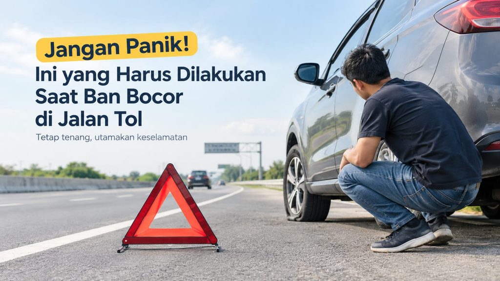 Jangan Panik! Ini yang Harus Dilakukan Saat Ban Bocor di Jalan Tol, Wajib Tahu